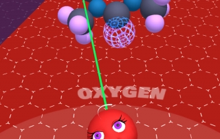 My Molecularium Screenshot - Making a molecule with Oxygen